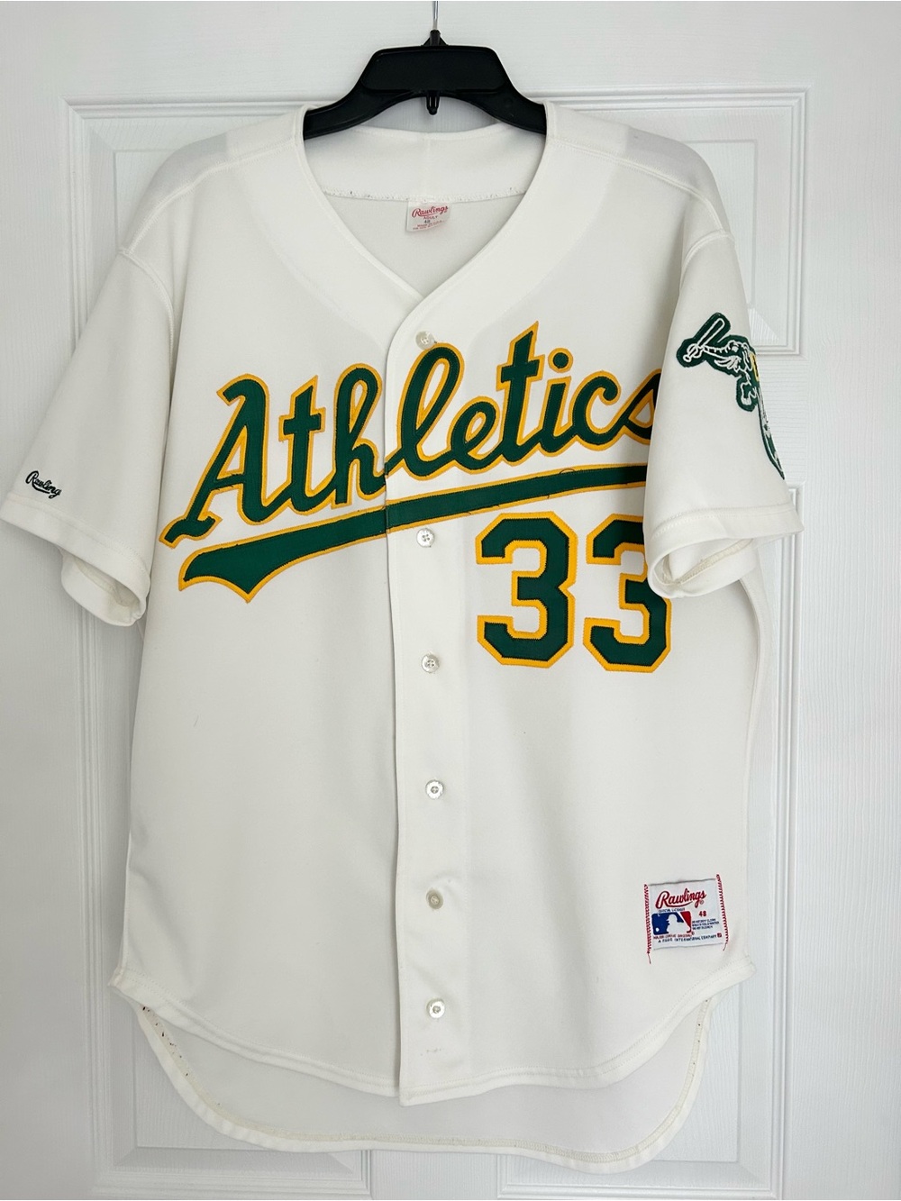 Vintage MLB Rawlings Pro Authentic Oakland A’s Athletics Jersey Jose Canseco #33